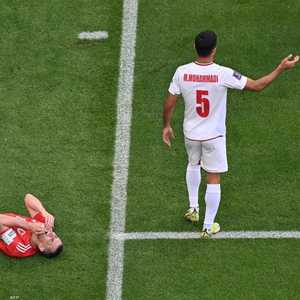 جانب من لقاء إيران وويلز