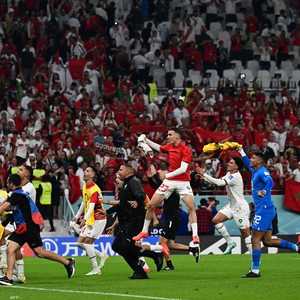 فرحة لاعبي المنتخب المغربي بالتأهل