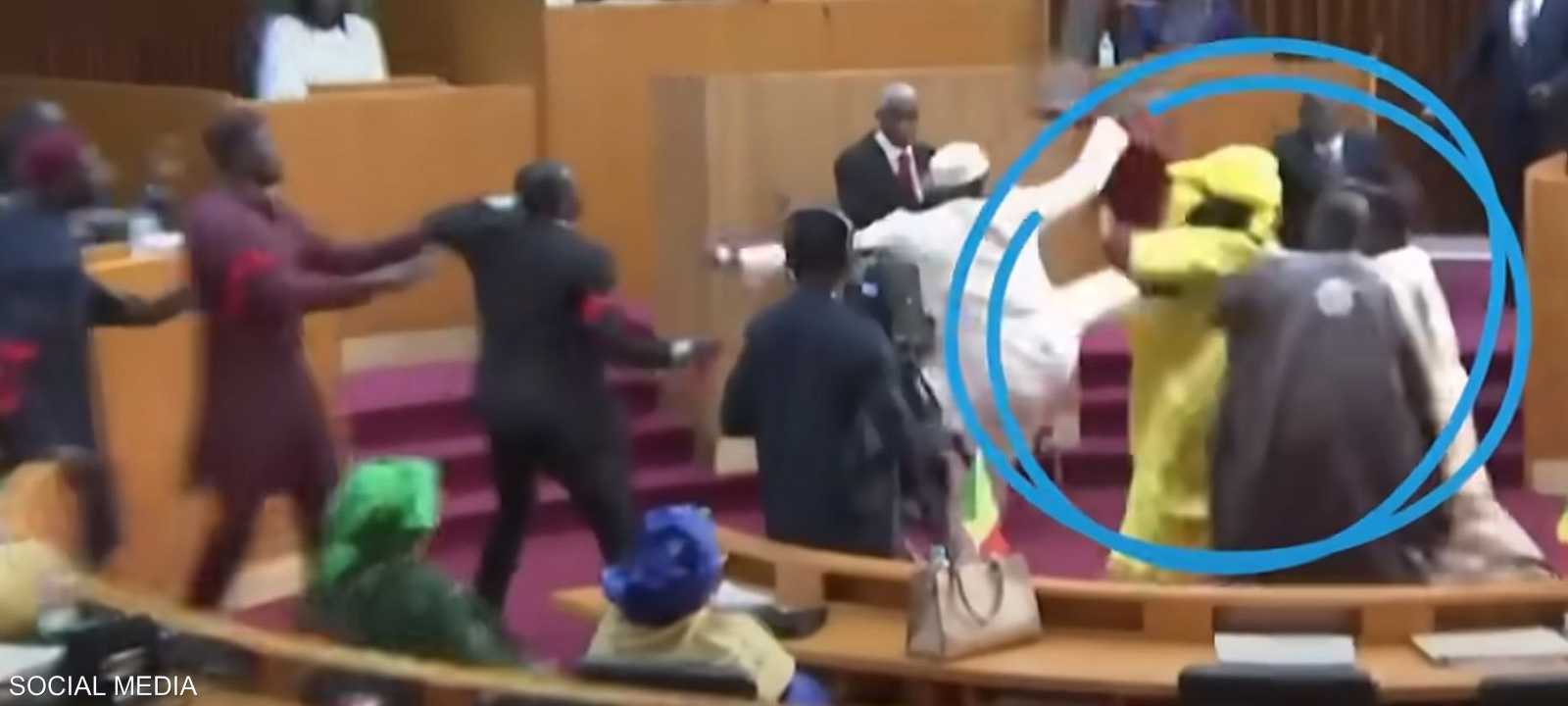 شجار في البرلمان السنغالي