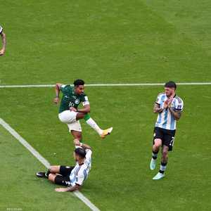 الدوسري مسجلا الهدف الرائع بمرمى الأرجنتين