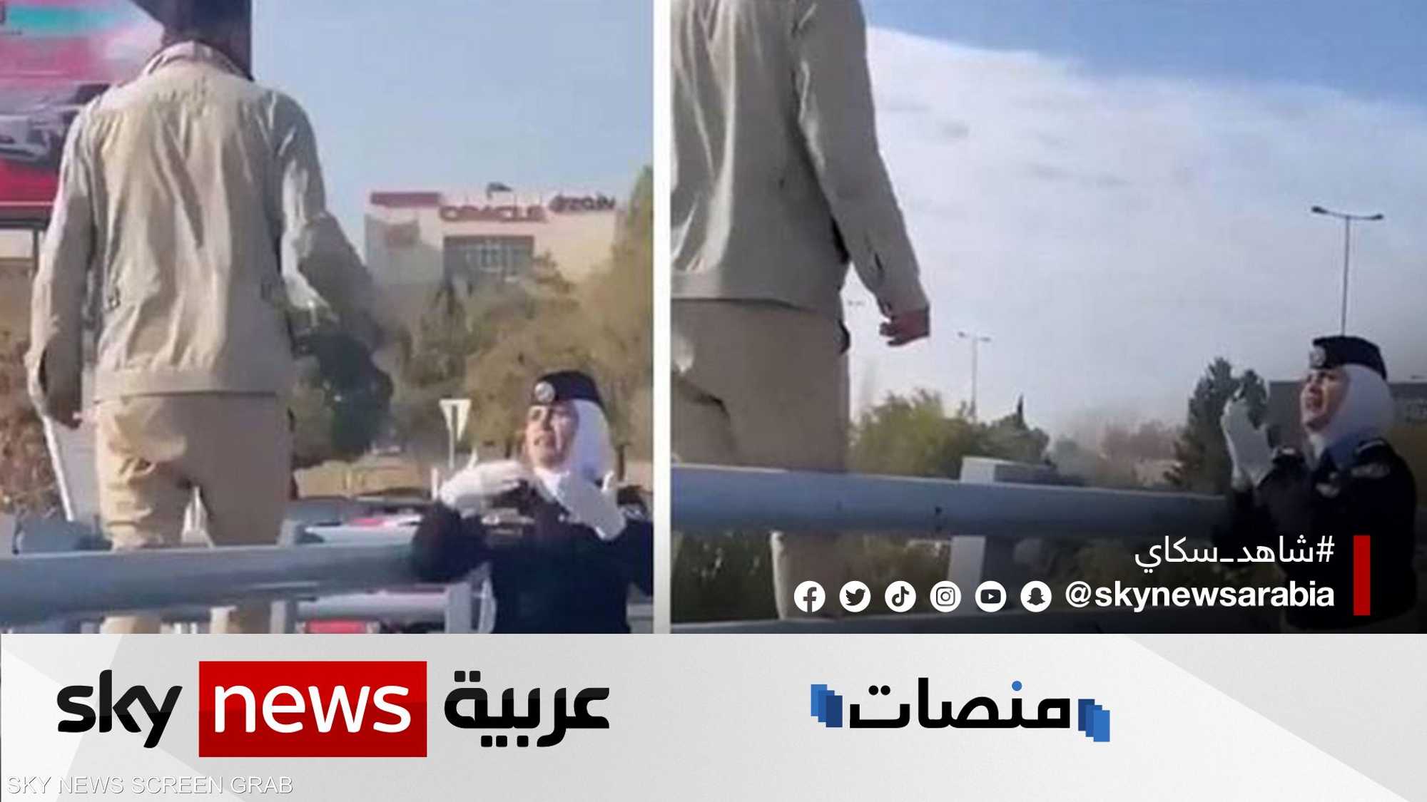 شرطية أردنية تتصدر المواقع بعد إقناع شاب على عدم الانتحار