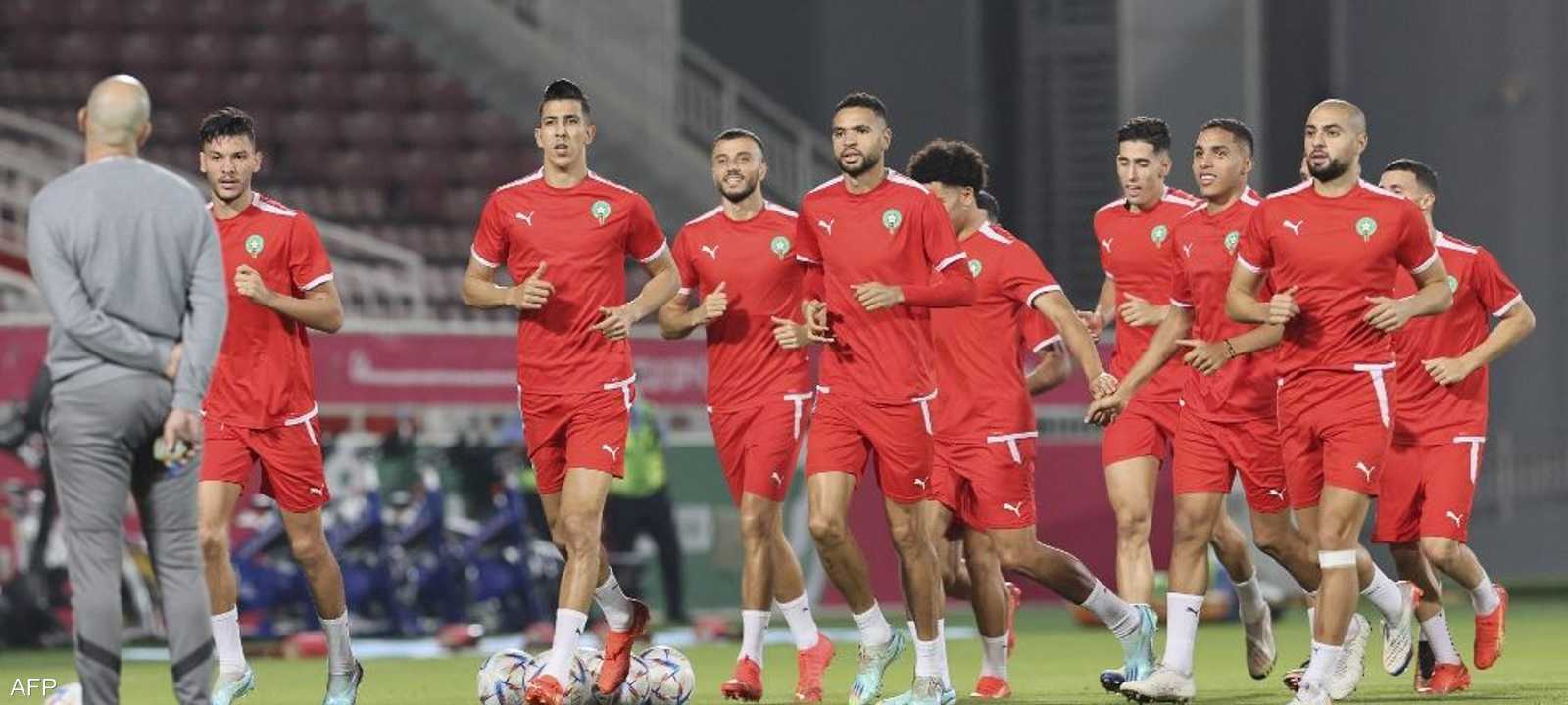 لاعبو المنتخب المغربي