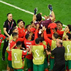 فرحة لاعبي المغرب بعد التأهل