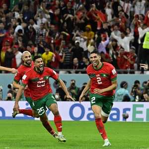 فرحة لاعبي المغرب