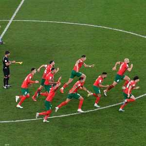 فرحة لاعبي المنتخب المغربي