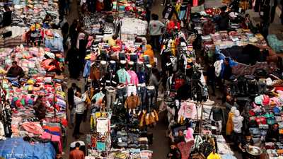 التضخم في مصر - سوق شعبي في العتبة - القاهرة