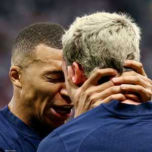 مبابي وفرحة الفوز لفرنسا