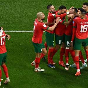 فرحة منتخب المغرب في التأهل لنصف نهائي المونديال