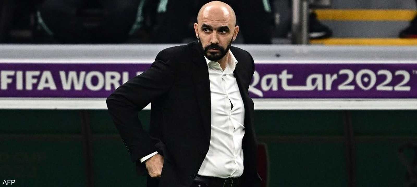 مدرب المنتخب المغربي وليد الركراكي