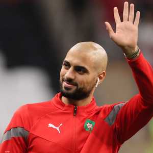 سفيان أمرابط نجم وسط المنتخب المغربي.