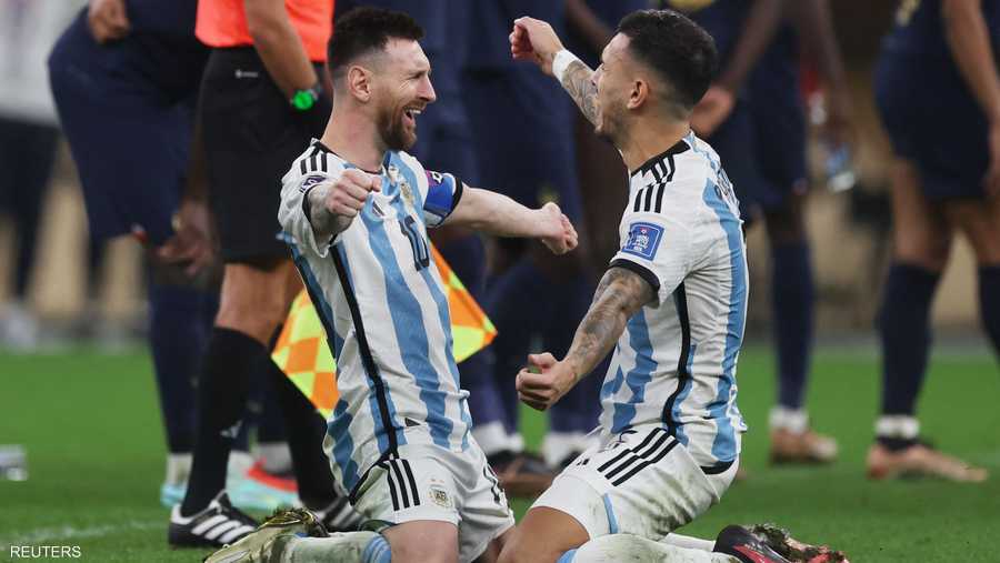 فرحة غامرة بعد فوز الأرجنتين بالمباراة