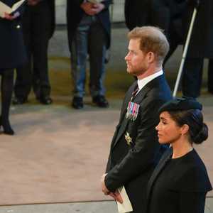 الأميران وليام وهاري وزوجتاهما كيت وميغان