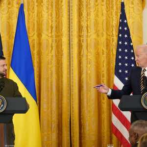 زيلينيسكي في البيت الأبيض بأول زيارة خارجية له منذ بدء الحرب