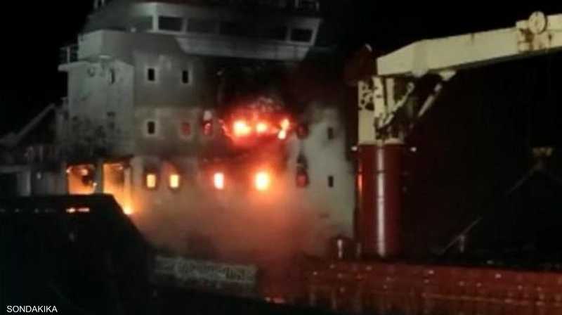 بالصور.. تفاصيل إصابة 13 مصريا في انفجار سفينة بالبحر الأسود | سكاي نيوز  عربية