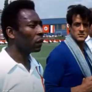 بيليه وسيلفستر ستالون في لقطة من الفيلم