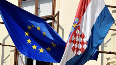 كرواتيا علم كرواتيا الاتحاد الأوروبي