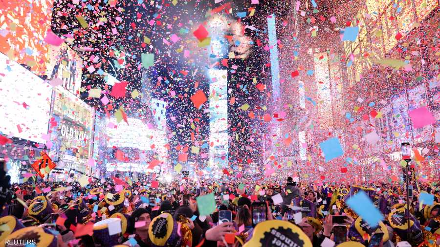 تايمز سكوير في نيويورك استضافت احتفال رأس السنة الجديدة 2023.