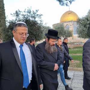 الوزير الإسرائيلي إيتمار بن غفير اقتحم باحات المسجد الأقصى