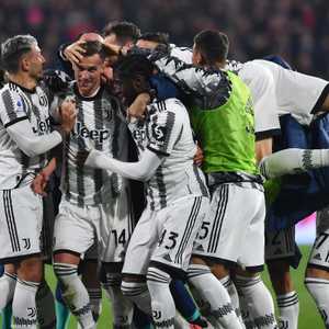 لاعبو يوفنتوس وفرحة جنونية بالهدف القاتل