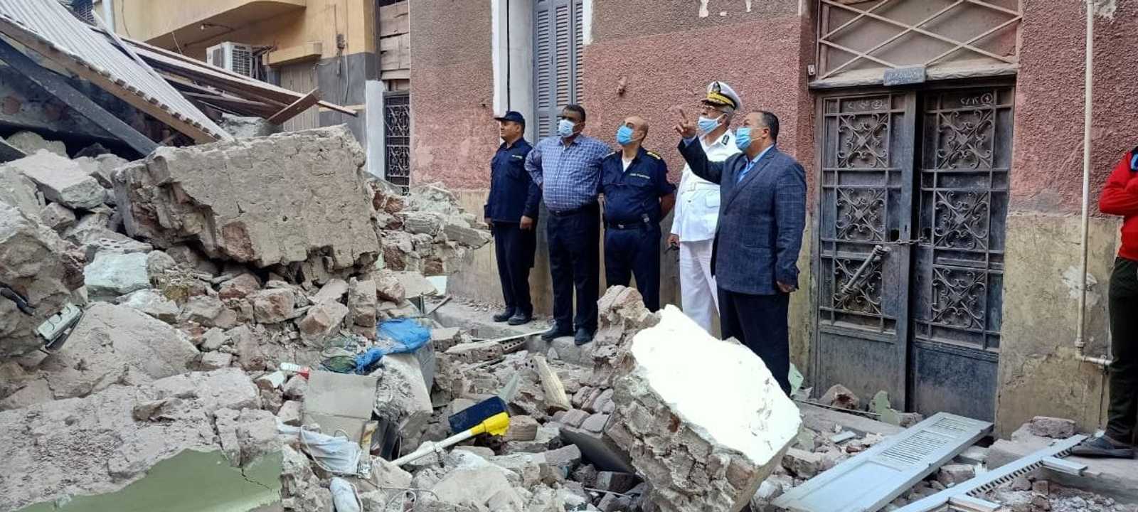 عقار أسيوط المنهار