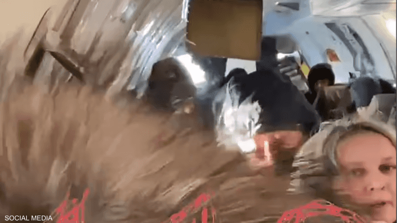 الركاب عاشوا لحظات من الرعب