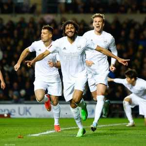 النني افتتح التسجيل لأرسنال من ضربة رأس