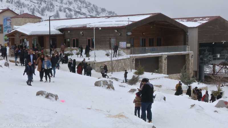 السياحة الشتوية تزدهر في كردستان العراق مع هطول الثلوج