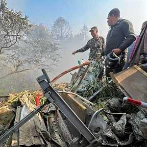 الطائرة المنكوبة في نيبال