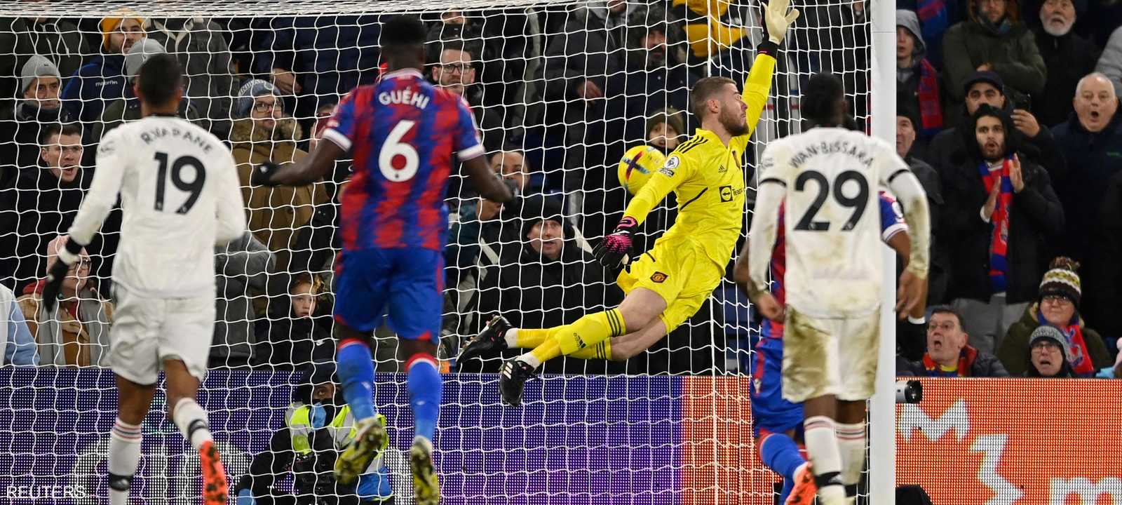 دي خيا فشل في التعامل مع تسديدة أوليسي