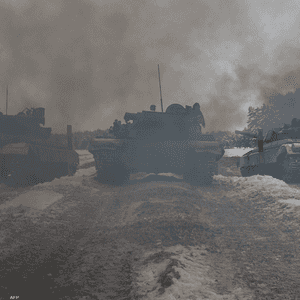 قطع عسكرية أوكرانية متمركزة شمال البلاد (أرشيفية)