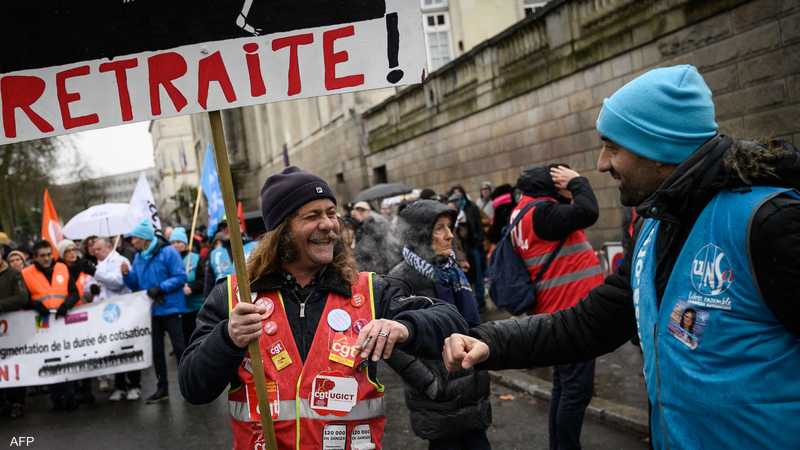 احتجاجات في فرنسا ضد رفع سن التقاعد