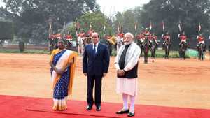 الرئيس المصري في زيارة للهند
