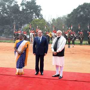 الرئيس المصري في زيارة للهند