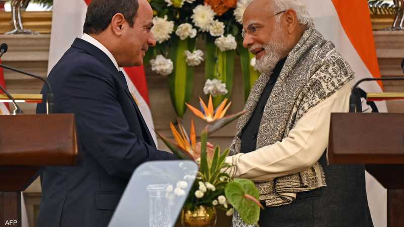 مصر والهند ترفعان مستوى العلاقات إلى 
