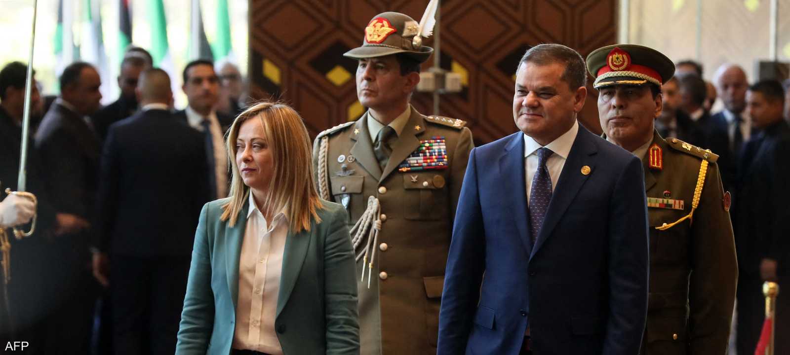 رئيسة وزراء إيطاليا في زيارة إلى طرابلس