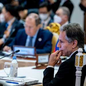 لافروف وبلينكن أثناء مشاركتهما في قمة آسيان عام 2022