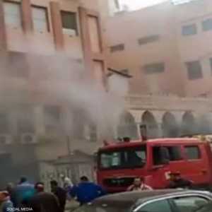 حريق داخل مستشفى في المطرية