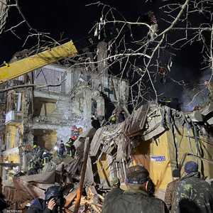 الصاروخ دمر المبنى الواقع في كراماتورسك بشرق أوكرانيا