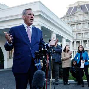 رئيس مجلس النواب كيفن مكارثي بعد لقاء الرئيس الأميركي