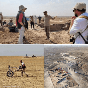 صور للموقع الأثري المكتشف في موقع لكش