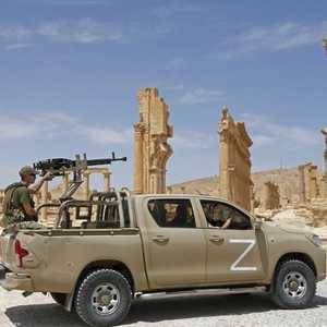 أرشيفية.. دورية روسية في مدينة تدمر الأثرية