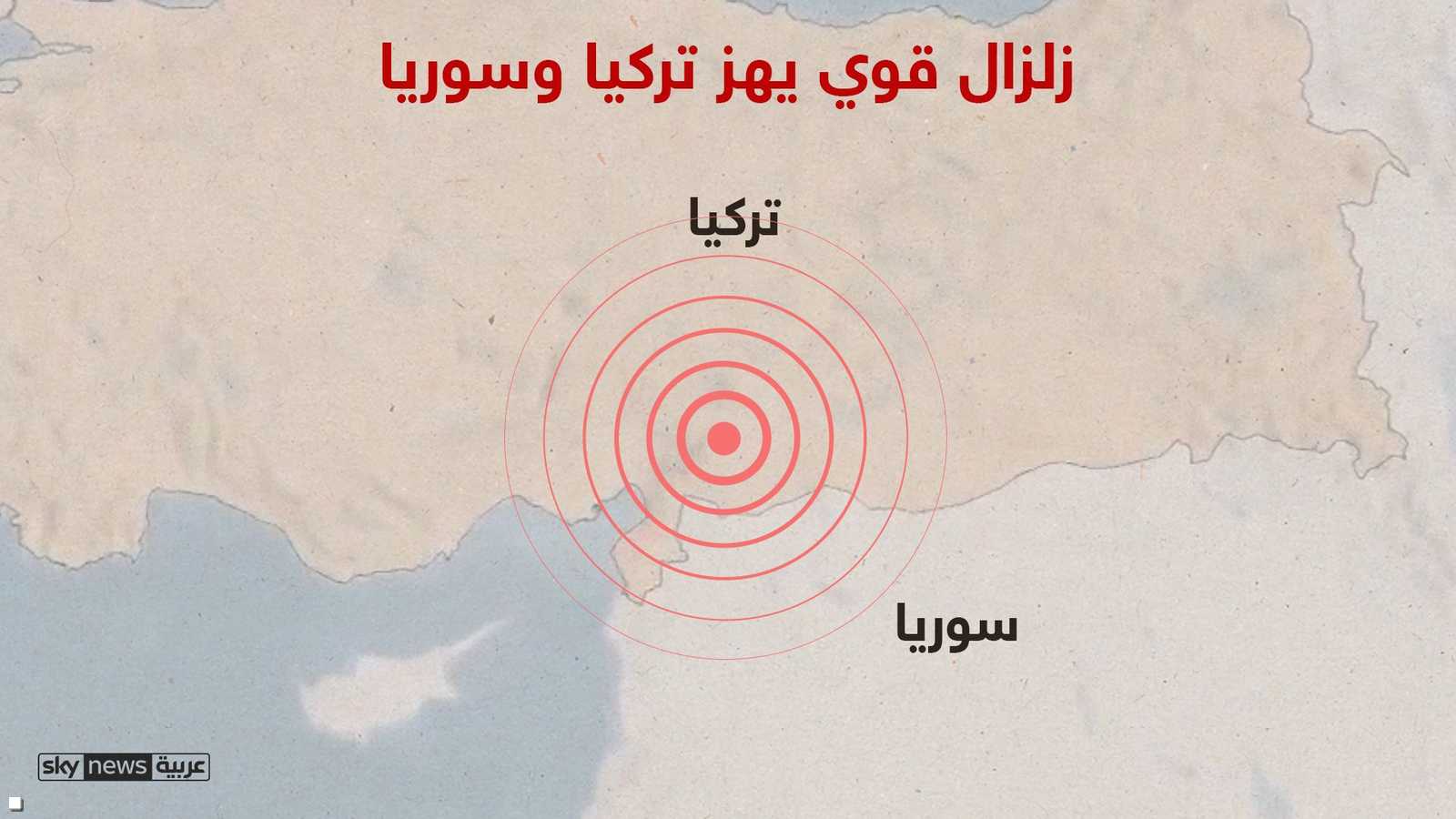 الزلزال وقع على عمق 10 كيلومترات قرب مدينة كهرمان مرعش