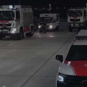 من المساعدات الإماراتية الخاصة بعملية "الفارس الشهم 2"