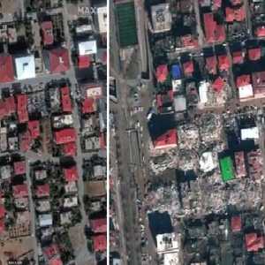 صور تظهر مناطق تركية قبل وبعد الزلزال المدمر