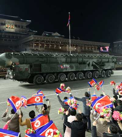 من احتفالات كوريا الشمالية بذكرى تأسيس الجيش
