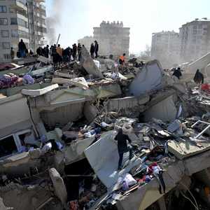 آثار الدمار الهائل الذي حل بمدينة كهرمان مرعش التركية