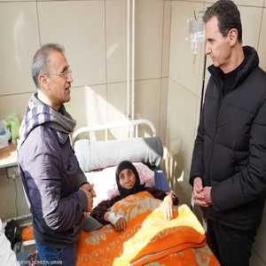 الأسد وعقيلته يزوران مستشفى حلب الجامعي