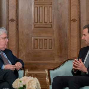 غريفيث التقى بالأسد لبحث فتح معابر حدودية مع تركيا