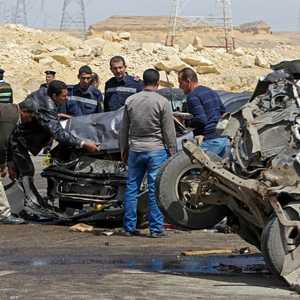 أرشيفية لحادث سير في مصر