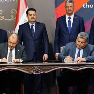 جانب من توقيع عقود النفط والغاز الجديدة في العراق